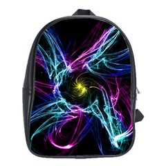 Abstract Art Color Design Lines School Bags(Large) 