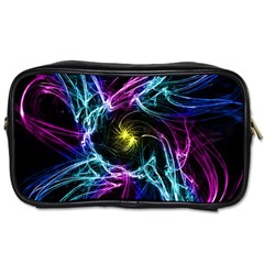 Abstract Art Color Design Lines Toiletries Bags by Nexatart