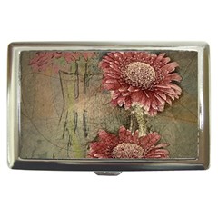 Flowers Plant Red Drawing Art Cigarette Money Cases by Nexatart