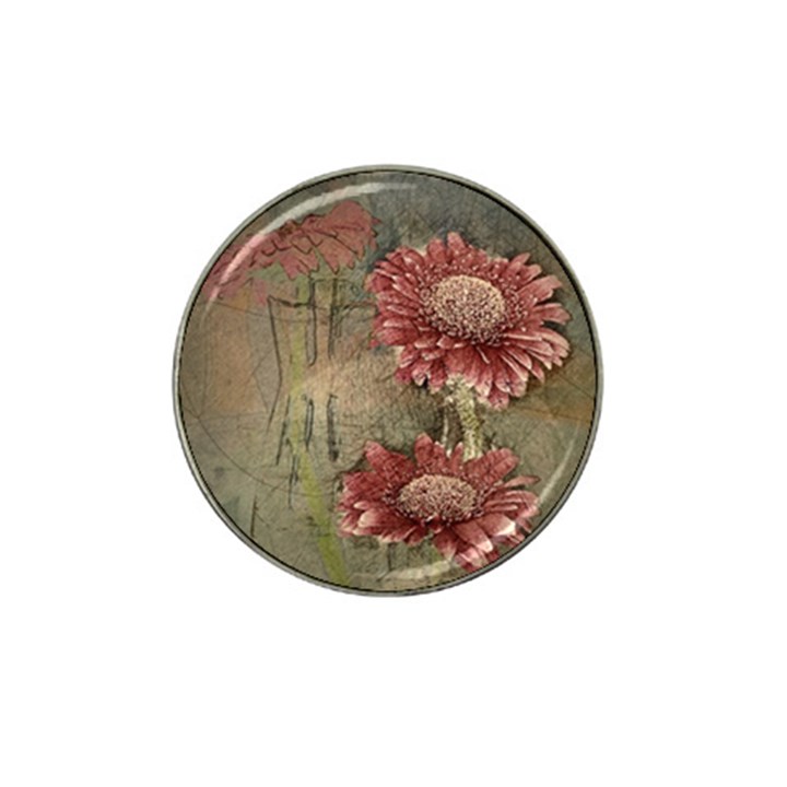 Flowers Plant Red Drawing Art Hat Clip Ball Marker