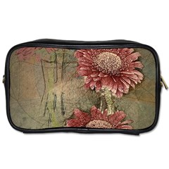 Flowers Plant Red Drawing Art Toiletries Bags by Nexatart