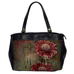 Flowers Plant Red Drawing Art Office Handbags by Nexatart