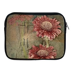 Flowers Plant Red Drawing Art Apple Ipad 2/3/4 Zipper Cases by Nexatart