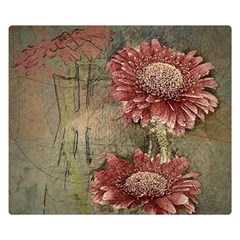 Flowers Plant Red Drawing Art Double Sided Flano Blanket (small)  by Nexatart