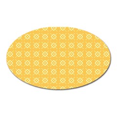 Pattern Background Texture Oval Magnet by Nexatart