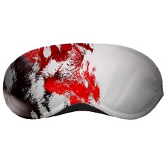 Red Black Wolf Stamp Background Sleeping Masks