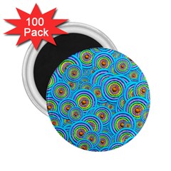 Digital Art Circle About Colorful 2 25  Magnets (100 Pack)  by Nexatart