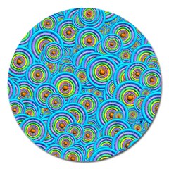 Digital Art Circle About Colorful Magnet 5  (round) by Nexatart