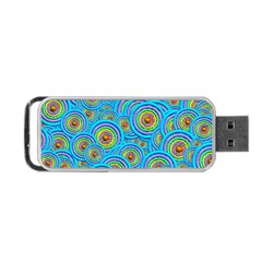 Digital Art Circle About Colorful Portable Usb Flash (two Sides) by Nexatart