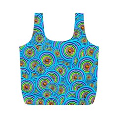 Digital Art Circle About Colorful Full Print Recycle Bags (m)  by Nexatart