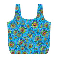 Digital Art Circle About Colorful Full Print Recycle Bags (l)  by Nexatart