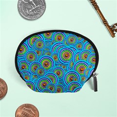 Digital Art Circle About Colorful Accessory Pouches (small)  by Nexatart