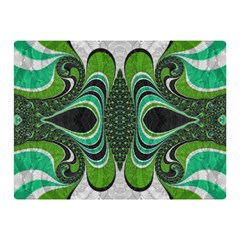 Fractal Art Green Pattern Design Double Sided Flano Blanket (mini)  by Nexatart