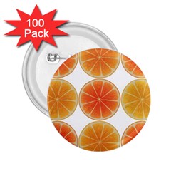 Orange Discs Orange Slices Fruit 2 25  Buttons (100 Pack)  by Nexatart