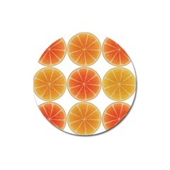 Orange Discs Orange Slices Fruit Magnet 3  (round) by Nexatart