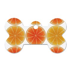 Orange Discs Orange Slices Fruit Dog Tag Bone (one Side) by Nexatart