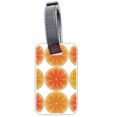 Orange Discs Orange Slices Fruit Luggage Tags (two Sides) by Nexatart