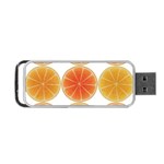 Orange Discs Orange Slices Fruit Portable USB Flash (Two Sides) Front