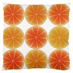 Orange Discs Orange Slices Fruit Standard Flano Cushion Case (two Sides) by Nexatart