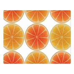 Orange Discs Orange Slices Fruit Double Sided Flano Blanket (large)  by Nexatart