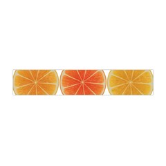 Orange Discs Orange Slices Fruit Flano Scarf (mini) by Nexatart