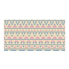 Blue And Pink Tribal Pattern Satin Wrap by berwies