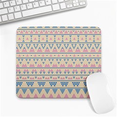 Blue And Pink Tribal Pattern Large Mousepads by berwies