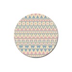 blue and pink tribal pattern Magnet 3  (Round) Front