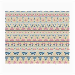 Blue And Pink Tribal Pattern Small Glasses Cloth by berwies