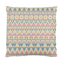 Blue And Pink Tribal Pattern Standard Cushion Case (two Sides) by berwies