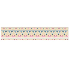 Blue And Pink Tribal Pattern Flano Scarf (large)  by berwies