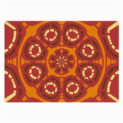 Dark Red Abstract Large Glasses Cloth (2-side) by linceazul