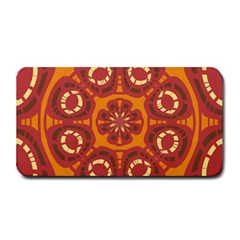 Dark Red Abstract Medium Bar Mats by linceazul