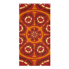 Dark Red Abstract Shower Curtain 36  X 72  (stall)  by linceazul