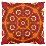 Dark Red Abstract Large Cushion Case (One Side) Front