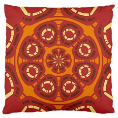 Dark Red Abstract Standard Flano Cushion Case (two Sides) by linceazul