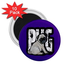 Pug 2 25  Magnets (10 Pack) 