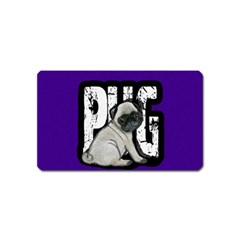 Pug Magnet (name Card) by Valentinaart