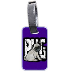 Pug Luggage Tags (two Sides) by Valentinaart