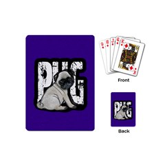 Pug Playing Cards (mini)  by Valentinaart