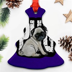 Pug Ornament (christmas Tree)  by Valentinaart