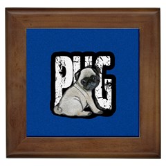 Pug Framed Tiles by Valentinaart