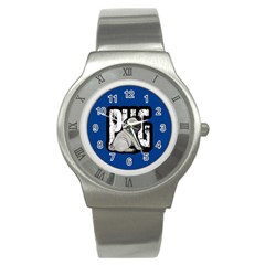 Pug Stainless Steel Watch by Valentinaart