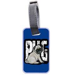 Pug Luggage Tags (two Sides) by Valentinaart