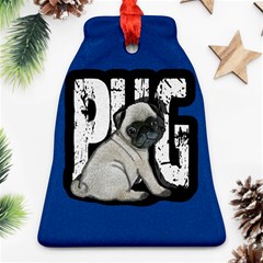 Pug Bell Ornament (two Sides) by Valentinaart