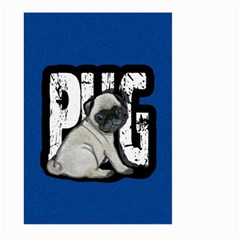 Pug Large Garden Flag (two Sides) by Valentinaart