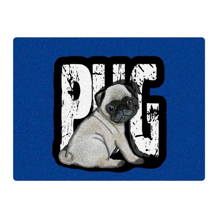 Pug Double Sided Flano Blanket (Mini) 