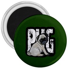 Pug 3  Magnets by Valentinaart