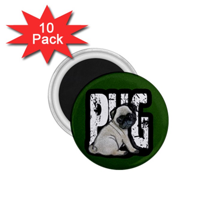 Pug 1.75  Magnets (10 pack) 