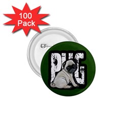 Pug 1 75  Buttons (100 Pack)  by Valentinaart